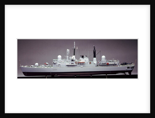 Type 42 destroyer, HMS Sheffield (1971), port broadside by John R. Haynes