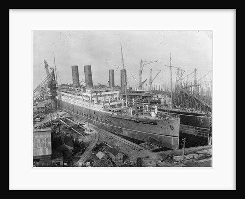 'Transylvania' nearing completion at Scott's Yard, Greenock by unknown