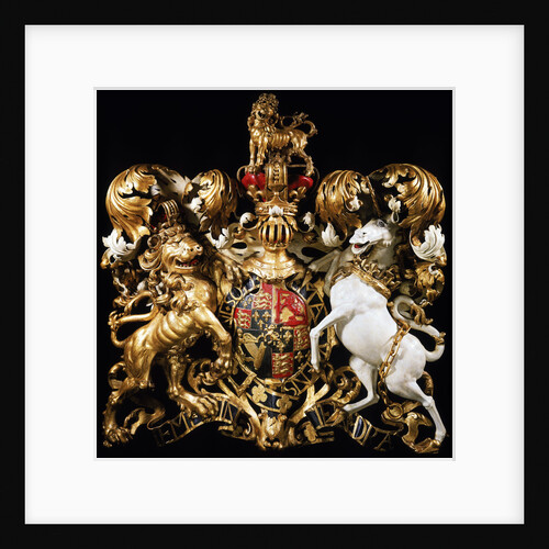 Royal coat of arms of King William III by unknown