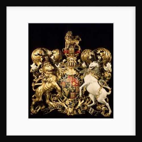 Royal coat of arms of King William III by unknown