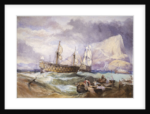 HMS 'Victory' towed into Gibraltar by Clarkson Stanfield