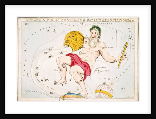 Constellation card, Urania's mirror by Sidney Hall