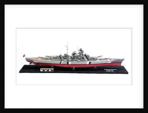 'Bismarck', starboard broadside view by H. G. Sitford