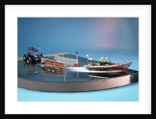 'British Diver', with tractor and trailer, scenic model by Kelvin Thatcher