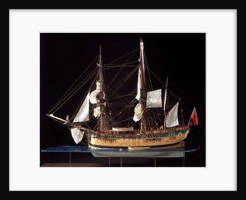 'Endeavour', port broadside by Robert A. Lightley