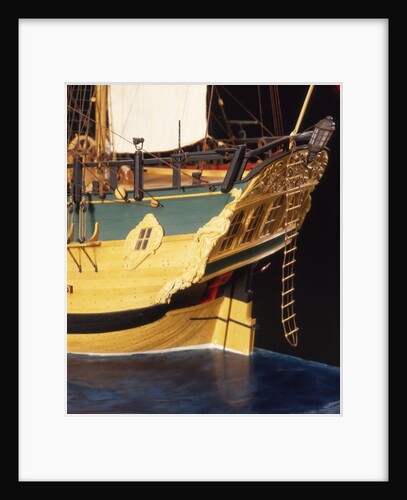 'Endeavour', detail, stern by Robert A. Lightley