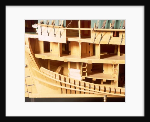 'Endeavour', interior, stern cabins by Robert A. Lightley