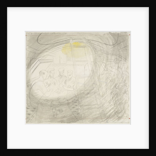 The Submarine Series: The Ward (Mess Room) by Eric Ravilious