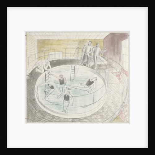 The Submarine Series: Testing Davis diving apparatus by Eric Ravilious