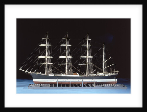 Model of four-masted barque 'Moshulu' (1904) by Donald Bradley