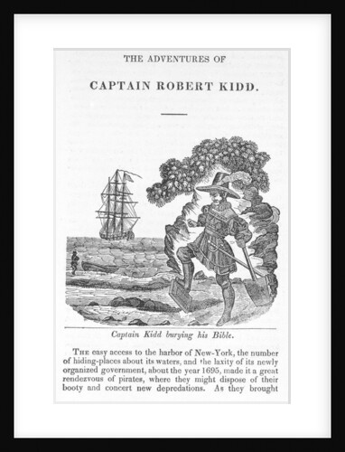 Captain Kidd burying his Bible by unknown