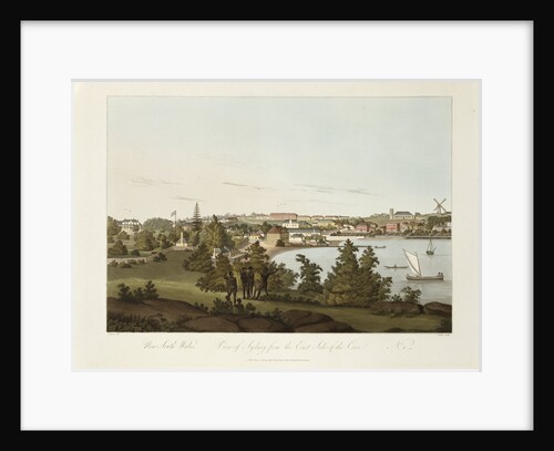 New South Wales, view of Sydney from the Eastside of the Cove, No 1 by J Eyre