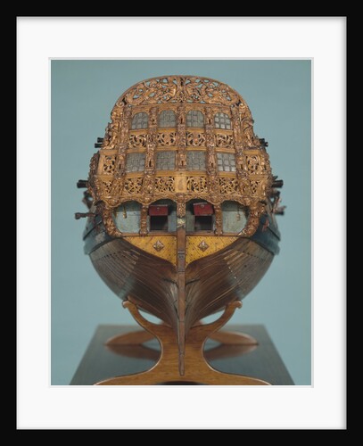Contemporary skeleton model of a 50-gun small two-decker, circa 1691 by Unknown