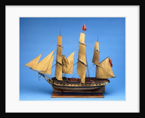 Ship of 38 guns, port broadside by unknown