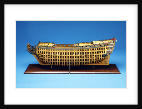 'Royal George', port broadside by Thomas Burroughs