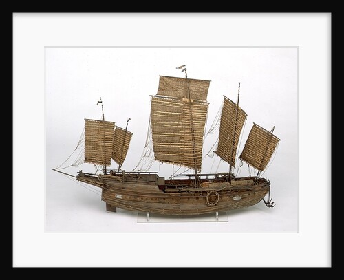 Chinese Junk, starboard broadside by Unknown