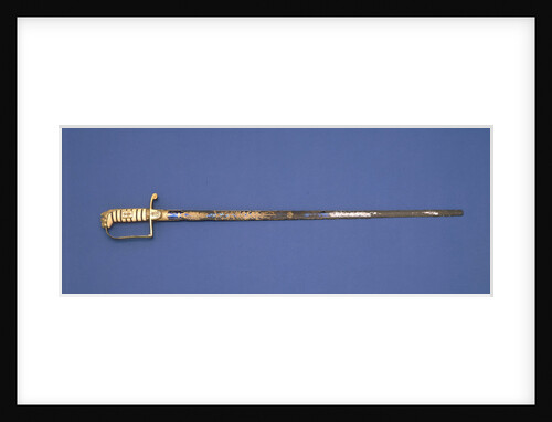 Straight stirrup hilted sword by unknown