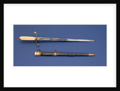 Straight-bladed dirk by unknown