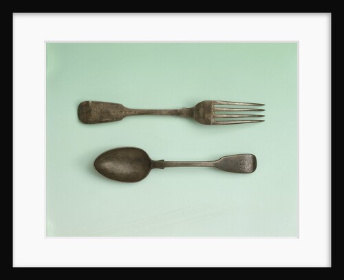 Fork and spoon relics of Sir John Franklin's last expedition by George Adams