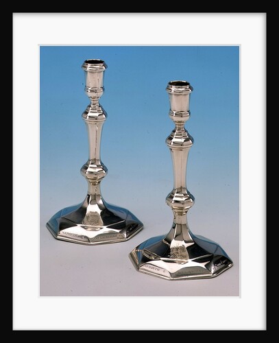 Queen Anne candlesticks by John Bache
