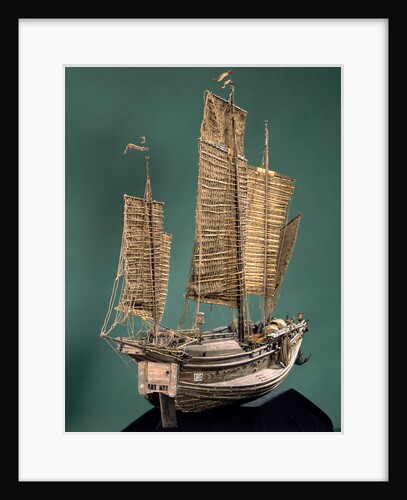 Chinese junk, starboard stern quarter by unknown