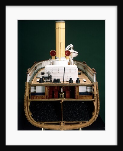 'Discovery', midships, cross-sectional view by Severn-Lamb Ltd
