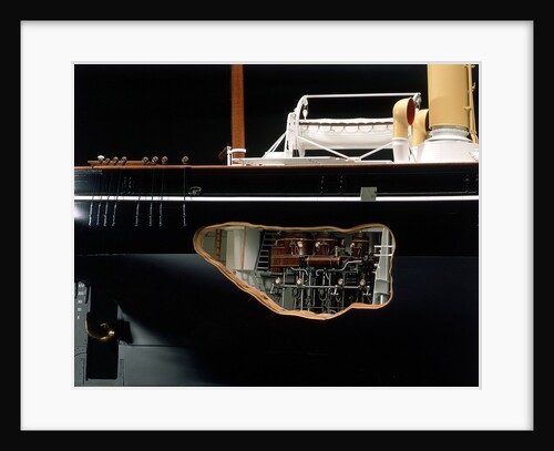 'Discovery', stern section, cut away to show engine by Severn-Lamb Ltd
