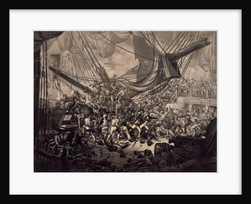 Horatio Nelson boarding the 'San Nicolas' at the Battle of Cape St Vincent, 1797 by W.M. Thomas