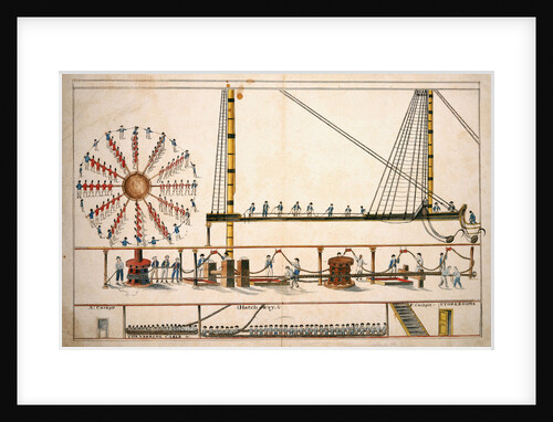 Hoisting anchor and stowing the cable by unknown