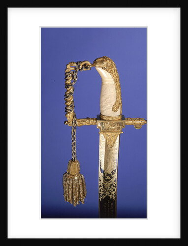 Presentation sword, hilt detail by R. Teed