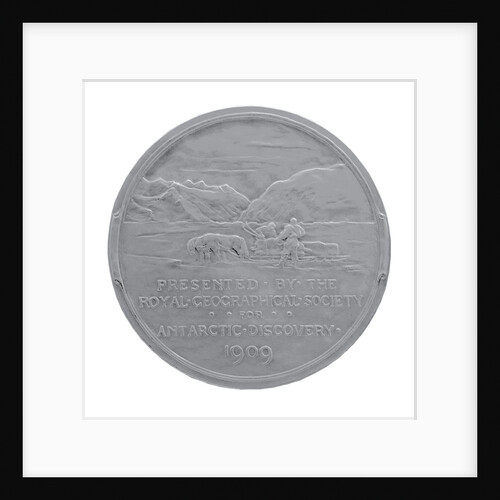 Royal Geographical Society Medal: Shackleton's Antarctic Expedition 1907-1909 by Gilbert Bayes