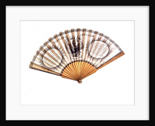 Fan commemorating the Battle of the Nile, 1798 by unknown
