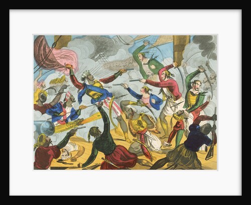 Turks attacking Greek corsairs by unknown