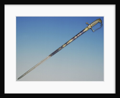 Stirrup hilted sword which belonged to Admiral of the Fleet Sir George Martin (1764-1847) by Dudley