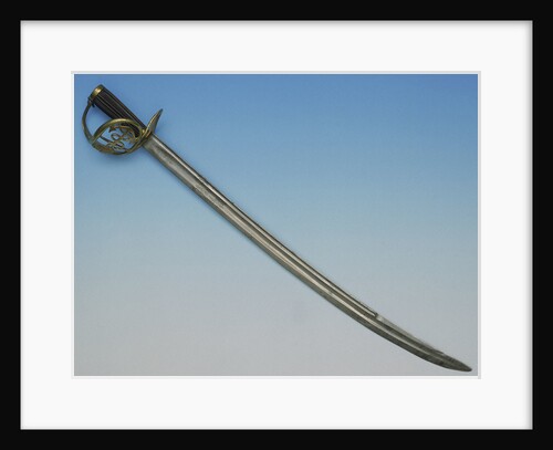 Slotted hilt hanger (sword), circa 1800 by unknown