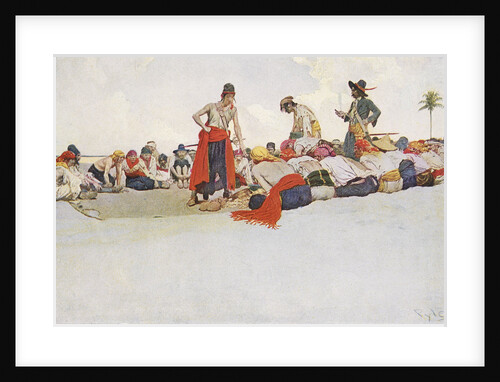Pirates share out their spoils by Howard Pyle