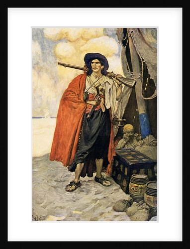 A colourful pirate or buccaneer by Howard Pyle