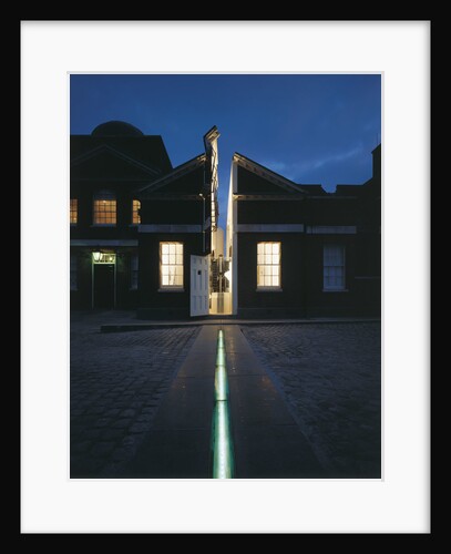 Illuminated Meridian Line at night, Royal Observatory, Greenwich by National Maritime Museum