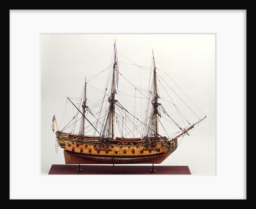 Ship of 50 guns by unknown