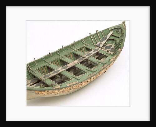 Full hull model, Greathead lifeboat, interior by Henry Greathead
