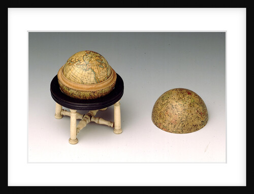 Nested spheres and stand by Johann Bernard Bauer