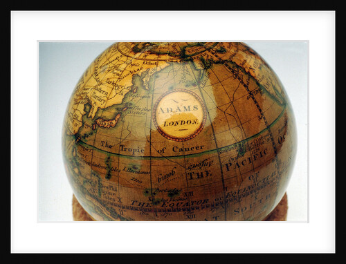 Label in North Pacific Ocean by Adams
