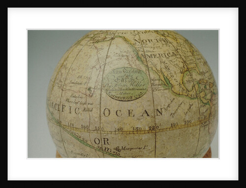Cartouche in North Pacific Ocean by John Miller
