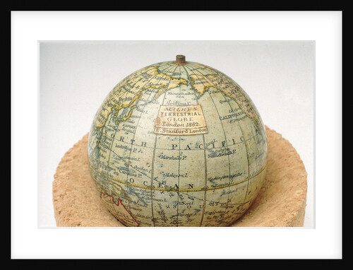 Cartouche in North Pacific Ocean by Edward Stanford