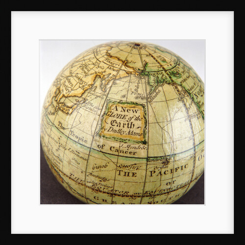 Cartouche in North Pacific Ocean by Dudley Adams