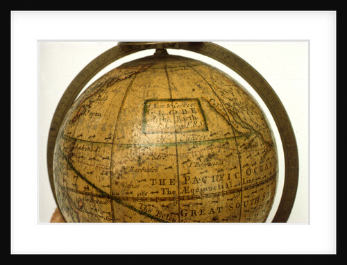 Cartouche in North Pacific Ocean by John Senex