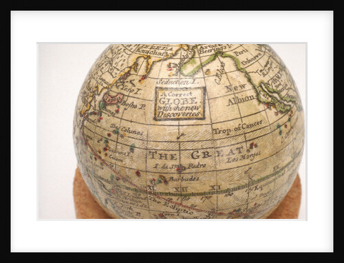 Cartouche in North Pacific Ocean by Moll