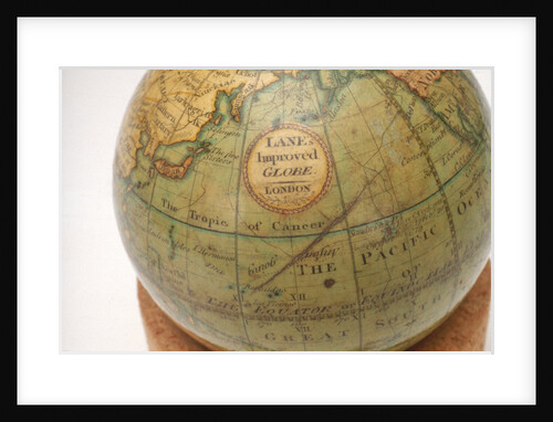 Cartouche in North Pacific Ocean by Lane
