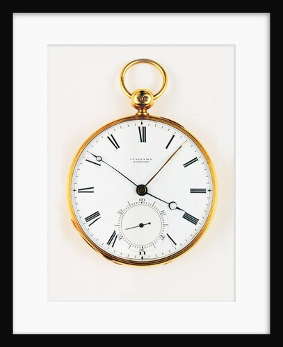 Gold local time watch by Vulliamy