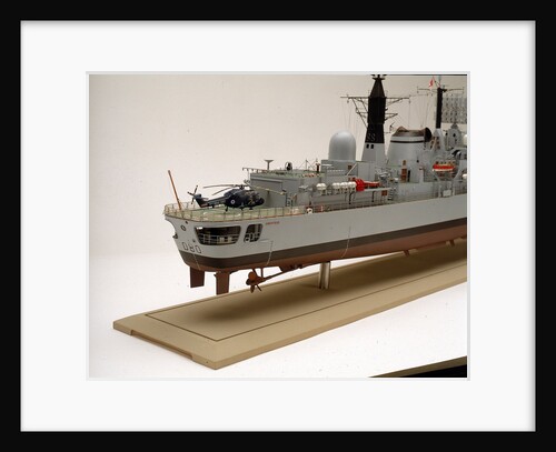 Type 42 destroyer, HMS Sheffield (1971), starboard stern detail by John R. Haynes